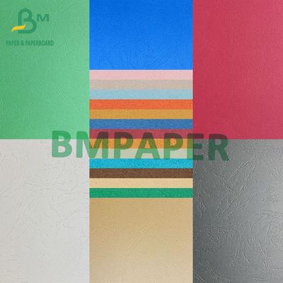 110gm کاغذ پوشش بسته بندی دو طرف پوست بافت A1 A2 A3 A4 A5 رنگ برجسته