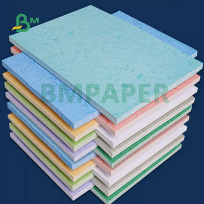 سبز آبی قرمز 230gm 260gm کاغذ با بافت چرم برای پوشه های کتاب 31x43inch