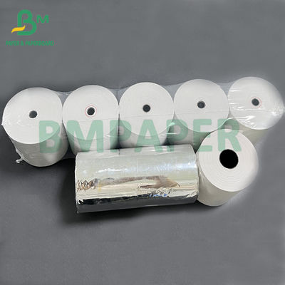 55gsm POS رسید رول کاغذ حرارتی با 80mm * 75mm / 60 / 80m