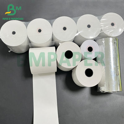 55gsm POS رسید رول کاغذ حرارتی با 80mm * 75mm / 60 / 80m