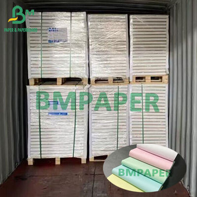 کاغذ NCR بدون کربن 55GSM 60GSM کربن جلو پشت 55GSM 60GSM 66x100cm 500 ورق