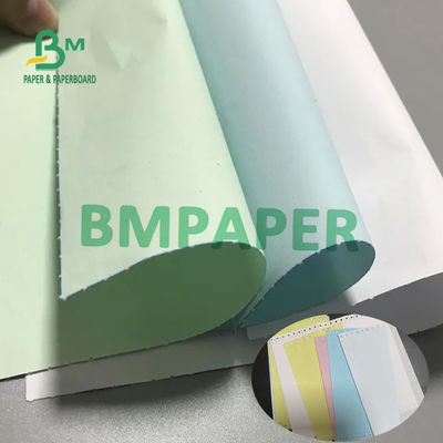 کاغذ NCR بدون کربن 55GSM 60GSM کربن جلو پشت 55GSM 60GSM 66x100cm 500 ورق