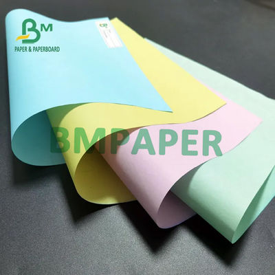 کاغذ NCR بدون کربن 55GSM 60GSM کربن جلو پشت 55GSM 60GSM 66x100cm 500 ورق