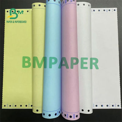 کاغذ کپی SGS بدون کربن CB CFB CF اندازه 43 X 61cm A2 55-60 Gsm کاغذ سفید تصویر سیاه