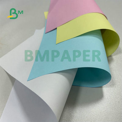 55 گرام 60 گرام کاغذ NCR بدون کربن در صورتی زرد سفید برای دریافت 860 x 610mm