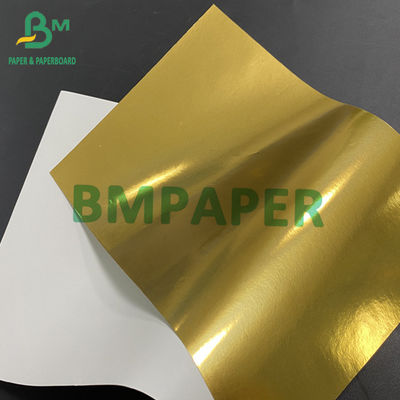 کاغذ برچسب فلزی طلایی برای بطری آبجو برچسب مرطوب قدرت محیط زیست - دوستانه کاغذ سبک وزن