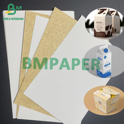 200 گرام کارت سفید کرفت پشت آسیپتیک برای بسته بندی مایع یخ زده نوشیدنی بسته بندی کاغذ عرض 1080 میلی متر