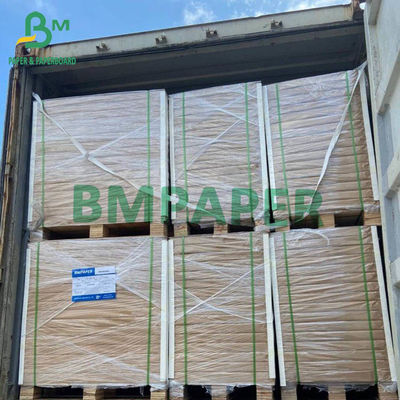 200g - 400g کارت FBB فود گرید کارت سلولز سفید برای ظروف مواد غذایی C1S Paper 25 &quot;x 37&quot; 30 &quot;x 22.5&quot;