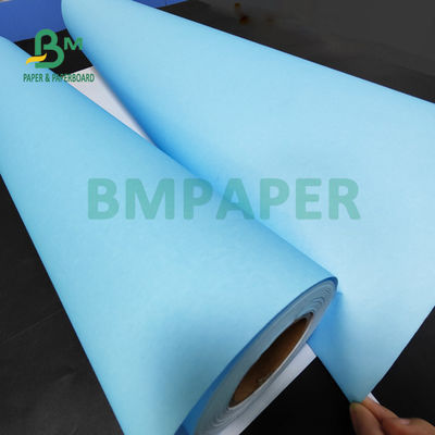 80gr کاغذ آبی رول سفید پشت برای طراحی مهندسی CAD 880mm X 150m 3' هسته