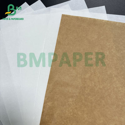 40gsm + 10gsm PE کاغذ بسته بندی شکر قهوه ای سفید غیر سفید شده رول کاغذ قصاب