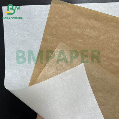 40gsm + 10gsm PE کاغذ بسته بندی شکر قهوه ای سفید غیر سفید شده رول کاغذ قصاب