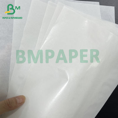45 gsm + 10 gsm یک طرفی PE رنگ درخشان پوشش سفید برگر کاغذ بسته بندی کاغذ قصاب