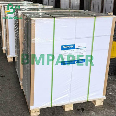 100# 80# 70# White Text Coated Art Paper Gloss / Matt Paperboard 24&quot; 36&quot; 610 میلی متر 914 میلی متر