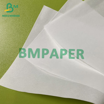 35gsm 40gsm کاغذ حفاظت از روغن کاغذ ضد چرب سفید در رول ها اندازه سفارشی برای بسته بندی مواد غذایی