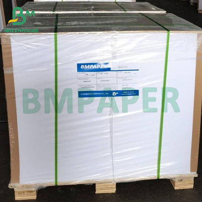 100g 140g کاغذ عاج بدون پوشش چوبی سفید طبیعی 24 &quot;x 35&quot;