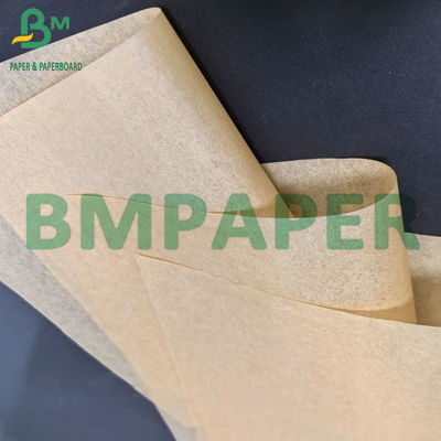 40gm یک طرف درخشنده ضد روغن MG ورق های کاغذی کرافت قهوه ای بدون رنگ سفید