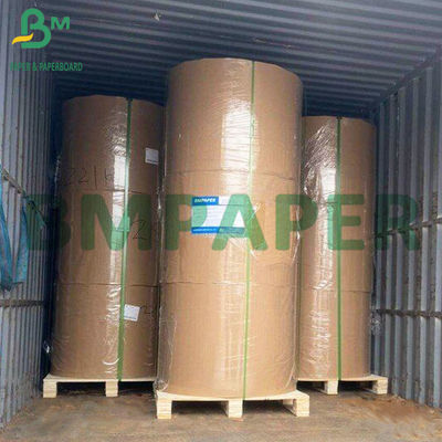 40gm یک طرف درخشنده ضد روغن MG ورق های کاغذی کرافت قهوه ای بدون رنگ سفید