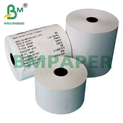 80*80mm 57*40mm POS حرارتی تا رول های کاغذی که به عنوان رسید در بانک ها استفاده می شود