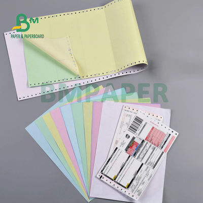 55gr دفتر کامپیوتر حساب چاپگر کاغذ غیر کربن 640 x 900mm تصویر آبی