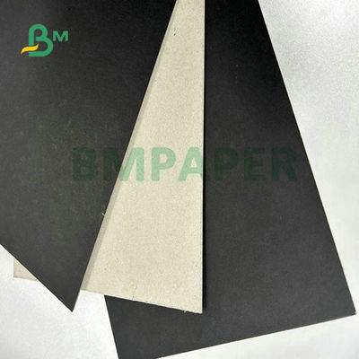 61 X 86 سانتی متر صفحات آلبوم عکس 1.5 میلی متر 2 میلی متر 3 میلی متر 1 طرف تخته بسته بندی کتاب سیاه با پشت خاکستری برای جعبه هدیه