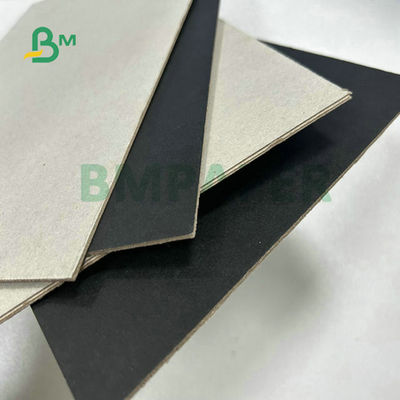 61 X 86 سانتی متر صفحات آلبوم عکس 1.5 میلی متر 2 میلی متر 3 میلی متر 1 طرف تخته بسته بندی کتاب سیاه با پشت خاکستری برای جعبه هدیه