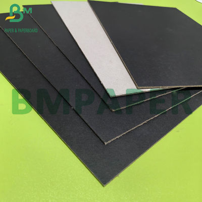 2mm سختي بالا بازيافتي دوپليکس کارتن سياه با پشت خاکستري برای قاب عکس