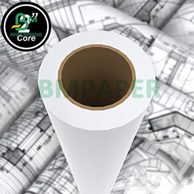 کاغذ 20 پوند برای نقشه برداری 30 &quot; 36 &quot; x 500 &quot; 3 &quot; هسته 92 روشن سفید