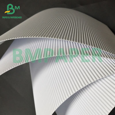 120 + 120 GSM 1MM ضخامت سفید دو لایه یک طرفه E کارت لوله کشی برای کیس آرایشی