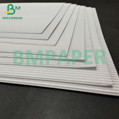 120 + 120 GSM 1MM ضخامت سفید دو لایه یک طرفه E کارت لوله کشی برای کیس آرایشی