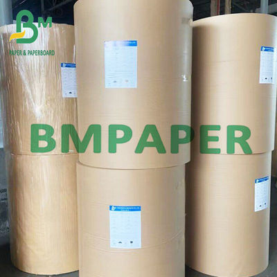 بسته بندی رولی قهوه ای کاغذ کششی با قدرت بالا برای کیسه های شیمیایی 50-120gm
