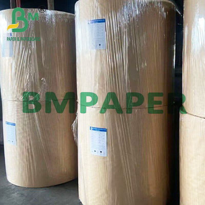 بسته بندی رولی قهوه ای کاغذ کششی با قدرت بالا برای کیسه های شیمیایی 50-120gm