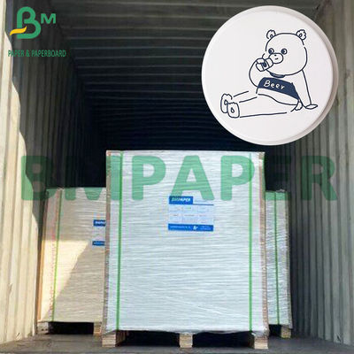 1mm 2mm کاغذ جذب کننده سفید طبیعی با پوشش PE یک طرفه