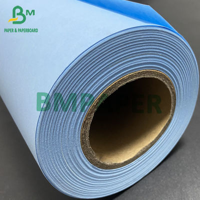 کاغذ نقشه ای آبی رول کاغذ نقشه دو طرفه سفارشی عرض 50m 100m 150m طول