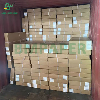 20LB رول کاغذ بسته سفید بدون پوشش برای چاپگر های جوهر 24 &quot;x 150&quot;