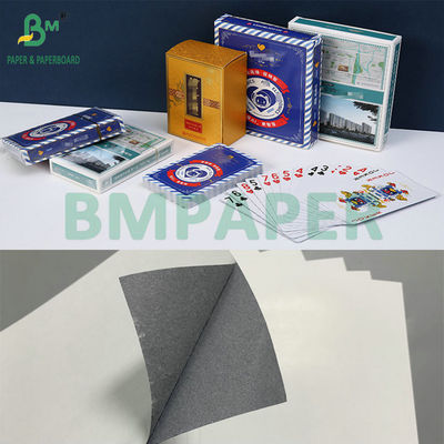 230gsm 310gsm C2S کارت بازی سفید با مرکز آبی سیاه