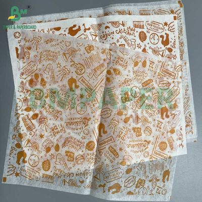 40g 50g یک طرف کاغذ پوشش موم مواد غذایی کاغذ بسته بندی سفید سیاه Kraft قهوه رنگ