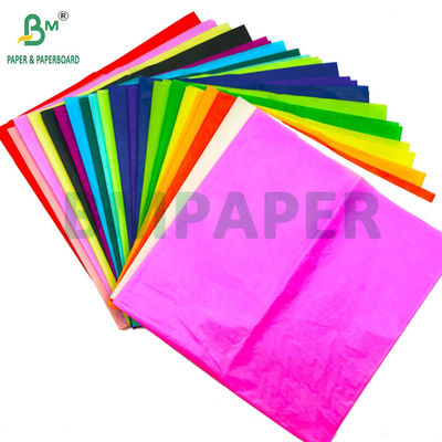 17gm کاغذ رنگارنگ پوششی برای میوه ها بسته بندی 50 x 70 سانتی متری سبک وزن