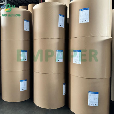35gsm 40gsm کاغذ کرافت قهوه ای شیشه ای MGBK پشت کاغذ کرافت یک طرف درخشان
