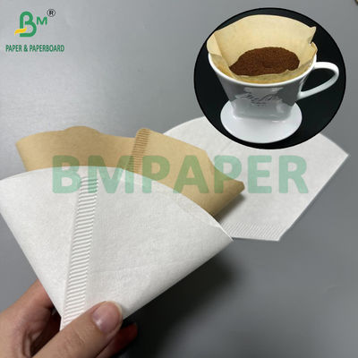 50gm قهوه قهوه ای طبیعی غیر سفید شده کاغذ فیلتر ورق مواد خام درجه غذایی