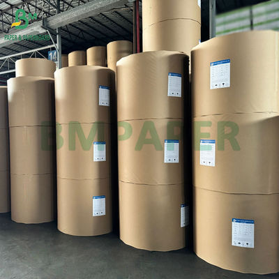 کارت کرافت 320g + 20g PE کاغذ قهوه ای طبیعی جام مواد غذایی 32" رول 3" هسته 32 1 متر قطر بیرونی