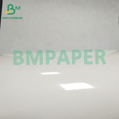 40-60gm یک طرفی کاغذ شیشه ای درخشان برای برچسب کاغذ پشت سفید زرد آبی