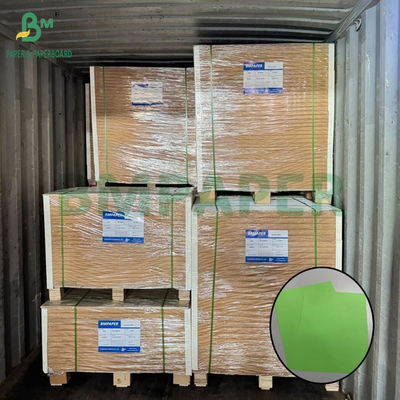 80 گرمی کاغذ بدون چوب سبز طوطی ورق های کاغذی 25.5 "x 38.5" رنگ