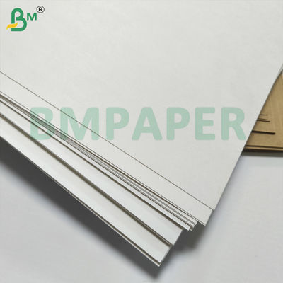 BMPAPER کاغذ ضد مایع سفید و قهوه ای کپ استاک لایه دار با پوشش PE