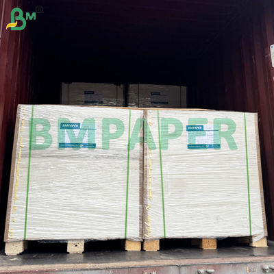 BMPAPER کاغذ ضد مایع سفید و قهوه ای کپ استاک لایه دار با پوشش PE
