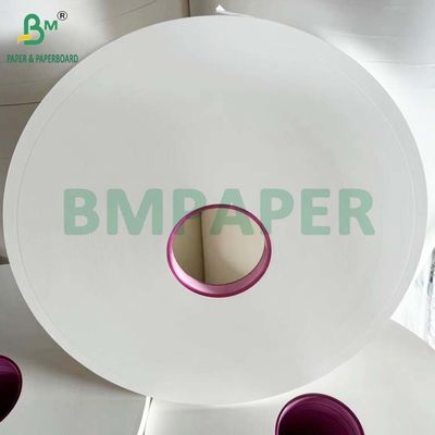 34mm x 6000m رول کاغذی سفید MG 25g 26g برای بسته بندی تنباکو های پلاستیکی