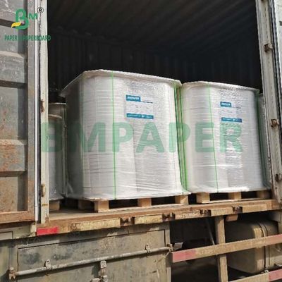 34mm x 6000m رول کاغذی سفید MG 25g 26g برای بسته بندی تنباکو های پلاستیکی