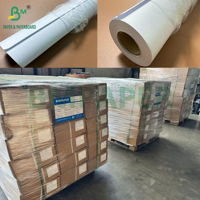 80gm رول کاغذ گرافیک سفید 1220mm Wide X 150m Long 3 "Core بسته بندی کارتن OEM