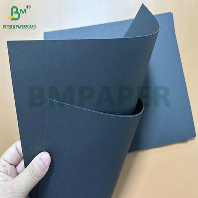 ۳۰۰ گرم ۳۵۰ گرم ۶۵ x ۹۰ سانتی متر کاغذ کرافت سیاه بدون پوشش برای جعبه هدیه