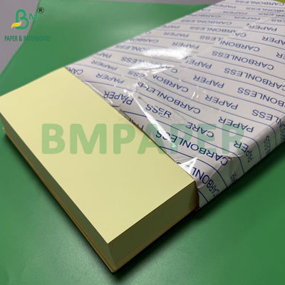 75gr 78gr کاغذ غیر کربن CF زرد CFB حروف آبی اندازه 216x279mm تصویر سیاه