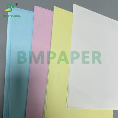 سفید CB زرد CF 75grs 78grs سفید کاغذ NCR بدون کربن 8.5 "X 14" تصویر سیاه